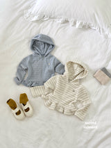［second moment］Glow frill zip up hoodie