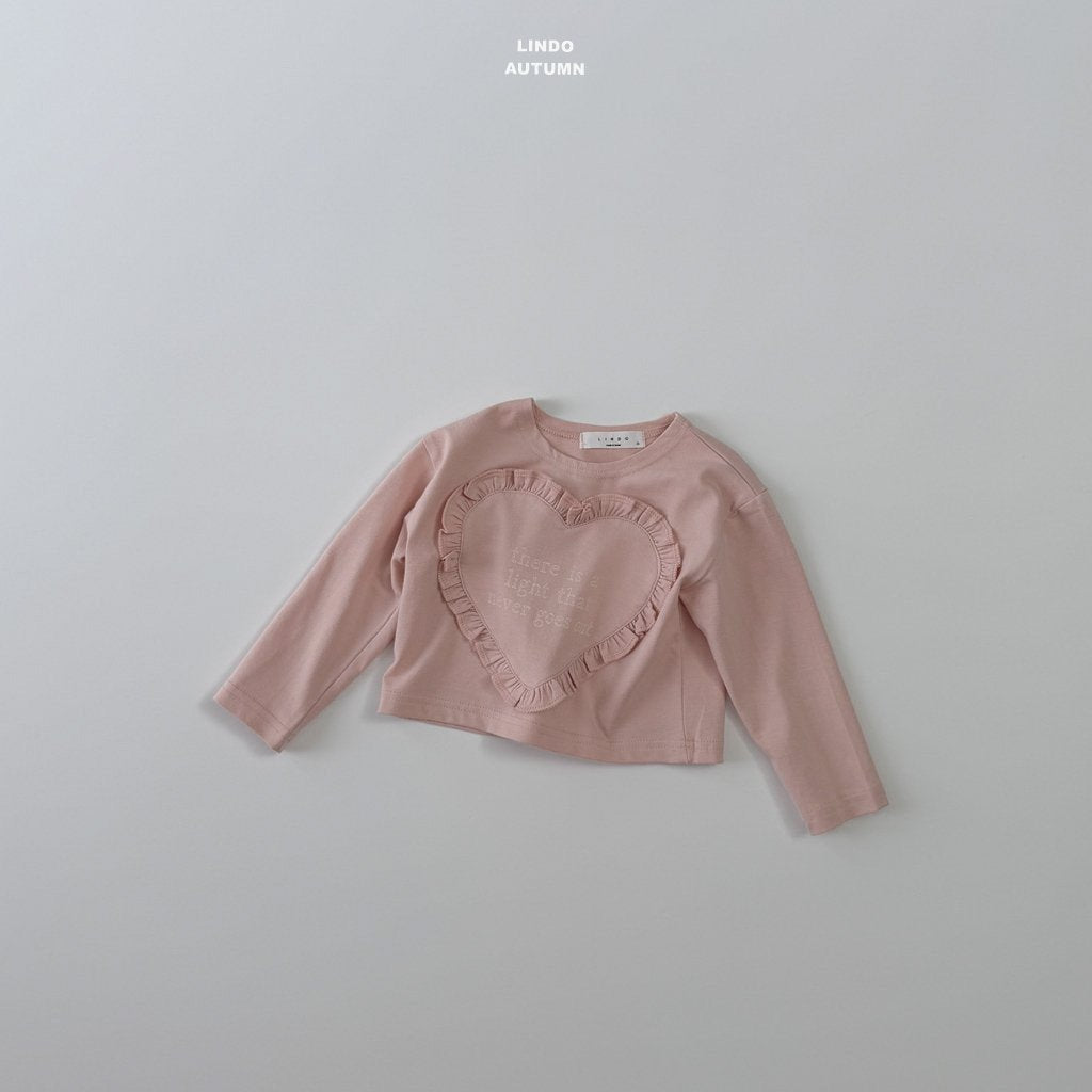 ［LINDO］Heart frill tee