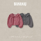 ［BANANAJ］Bell check blouse