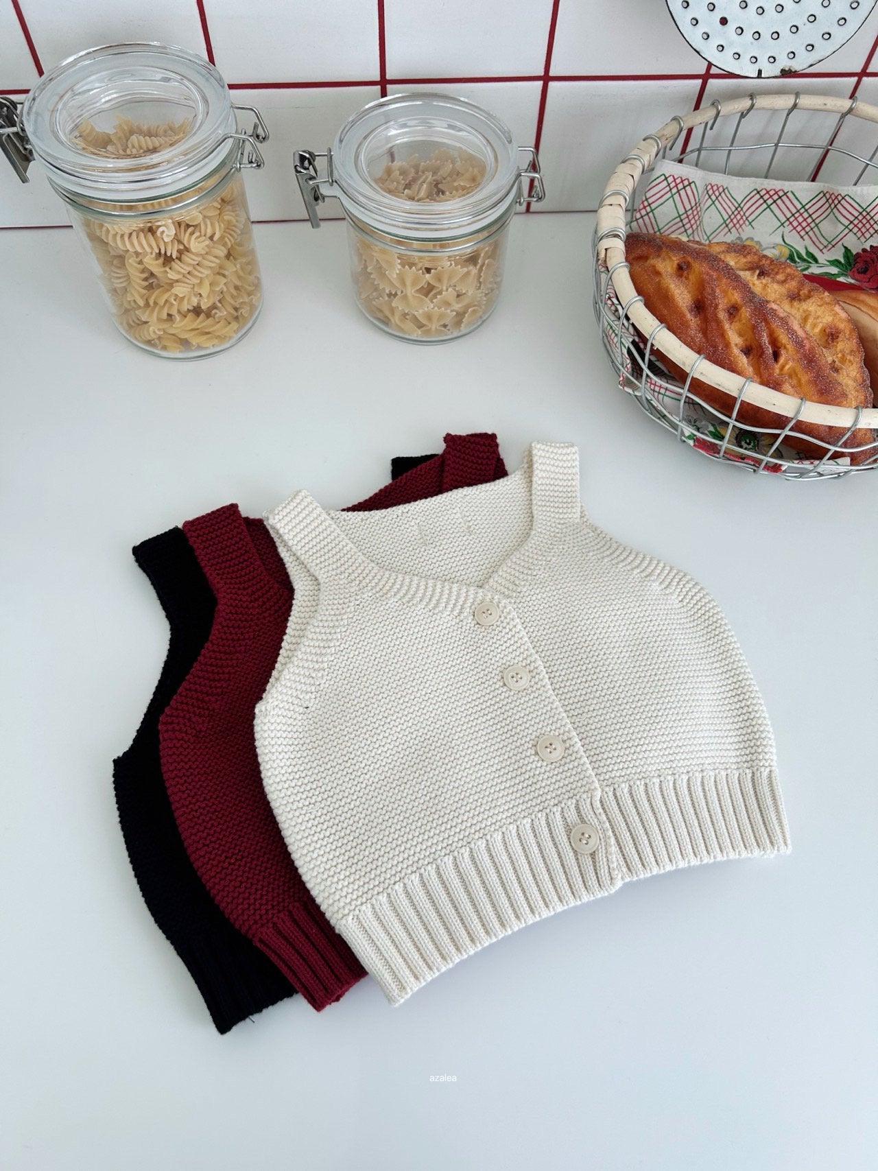 ［azalea］Honey knit vest (kids)