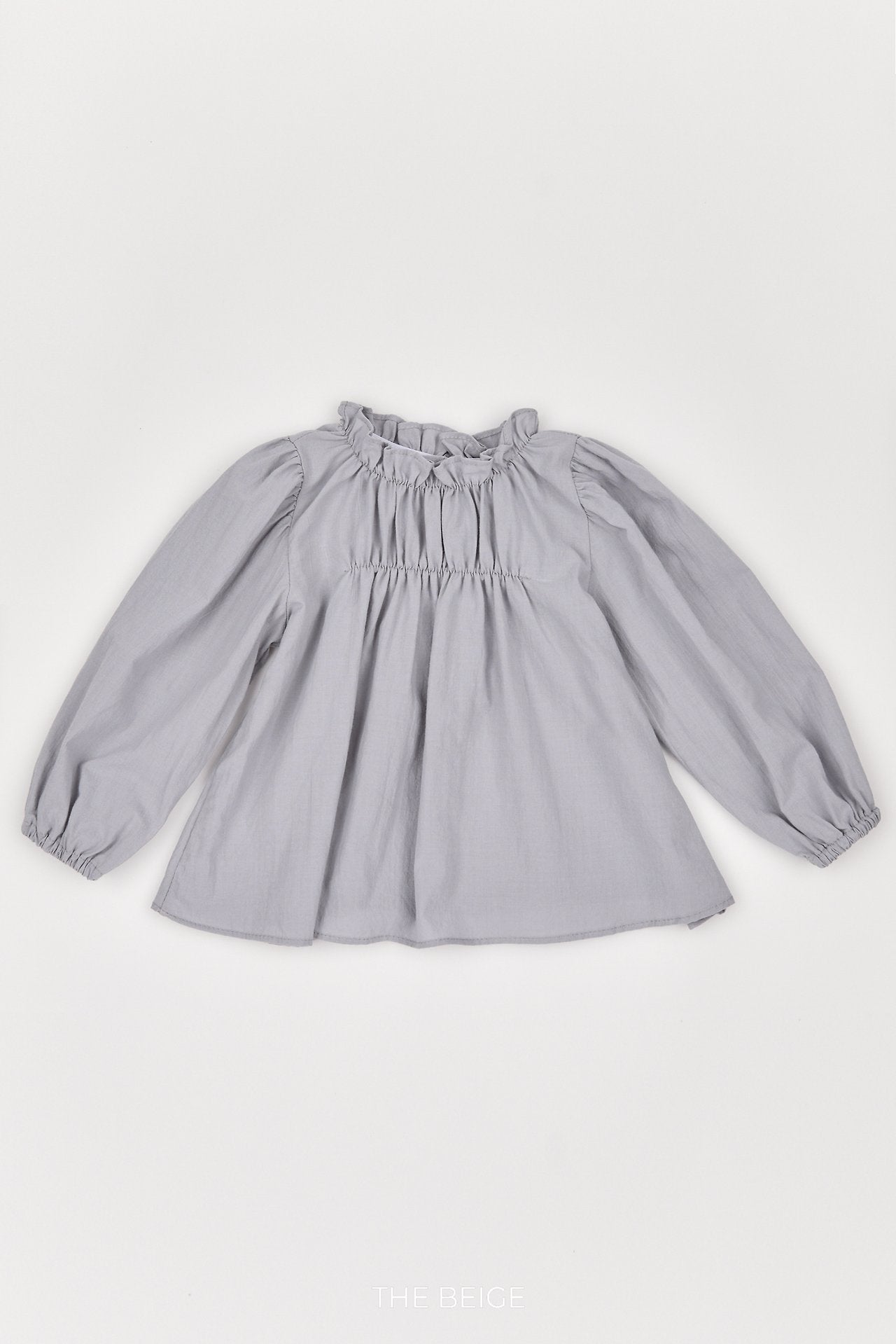 ［The beige］Shirring Blouse