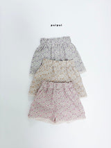 ［puipui］Vienna flower short pants