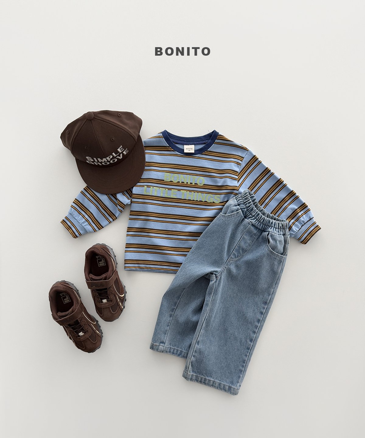 ［Bonito］Little things stripe tee