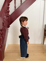 ［BANANAJ］Puel stripe collar blouse