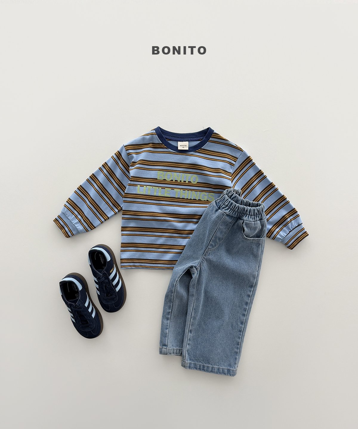 ［Bonito］Little things stripe tee