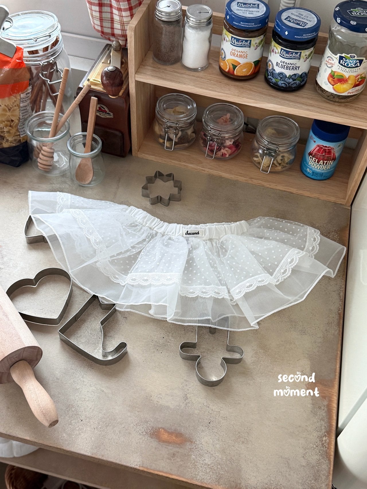 ［second moment］Lace wrap skirt