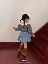 ［BANANAJ］Puel stripe collar blouse