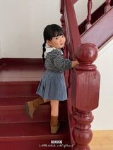 ［BANANAJ］Puel stripe collar blouse