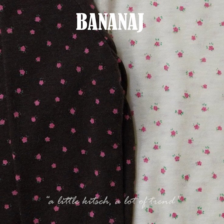［BANANAJ］ Rose mellow tops