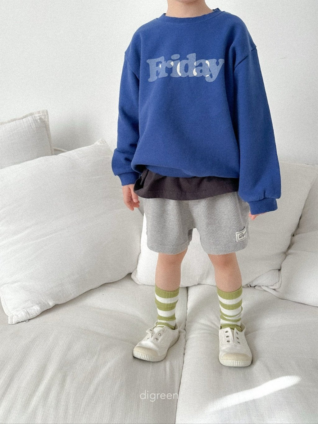 ［digreen］Minimal stripe socks set