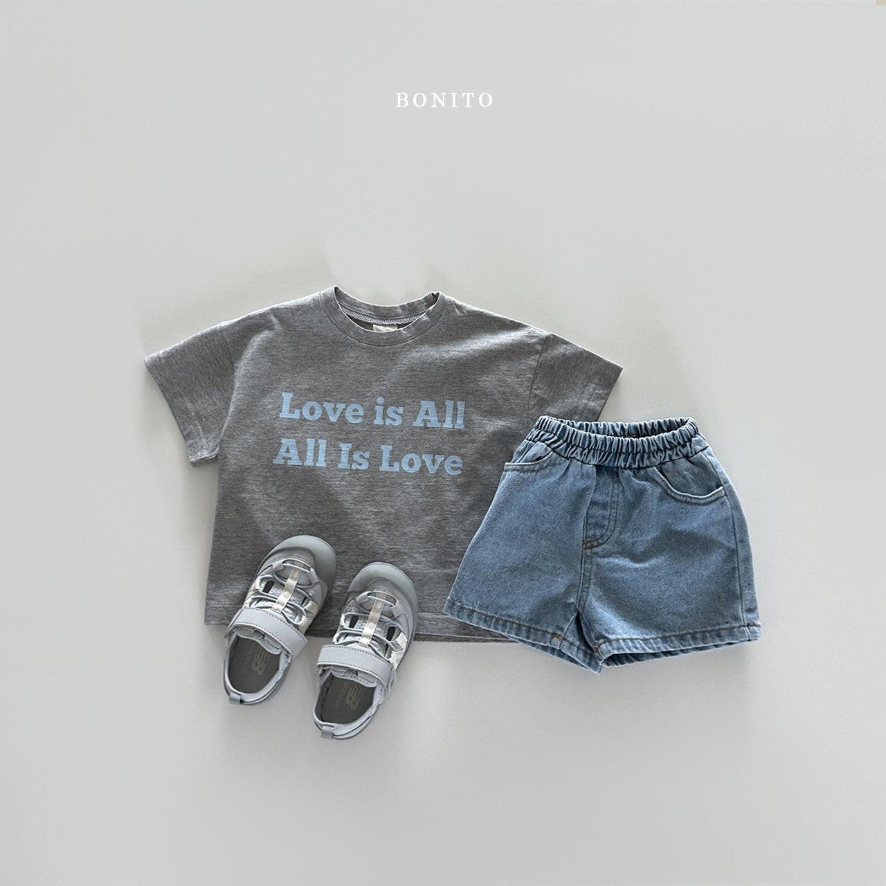 ［Bonito］Love is all tee (baby, kids, adult)