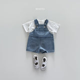 ［Bonito］Incision denim overalls