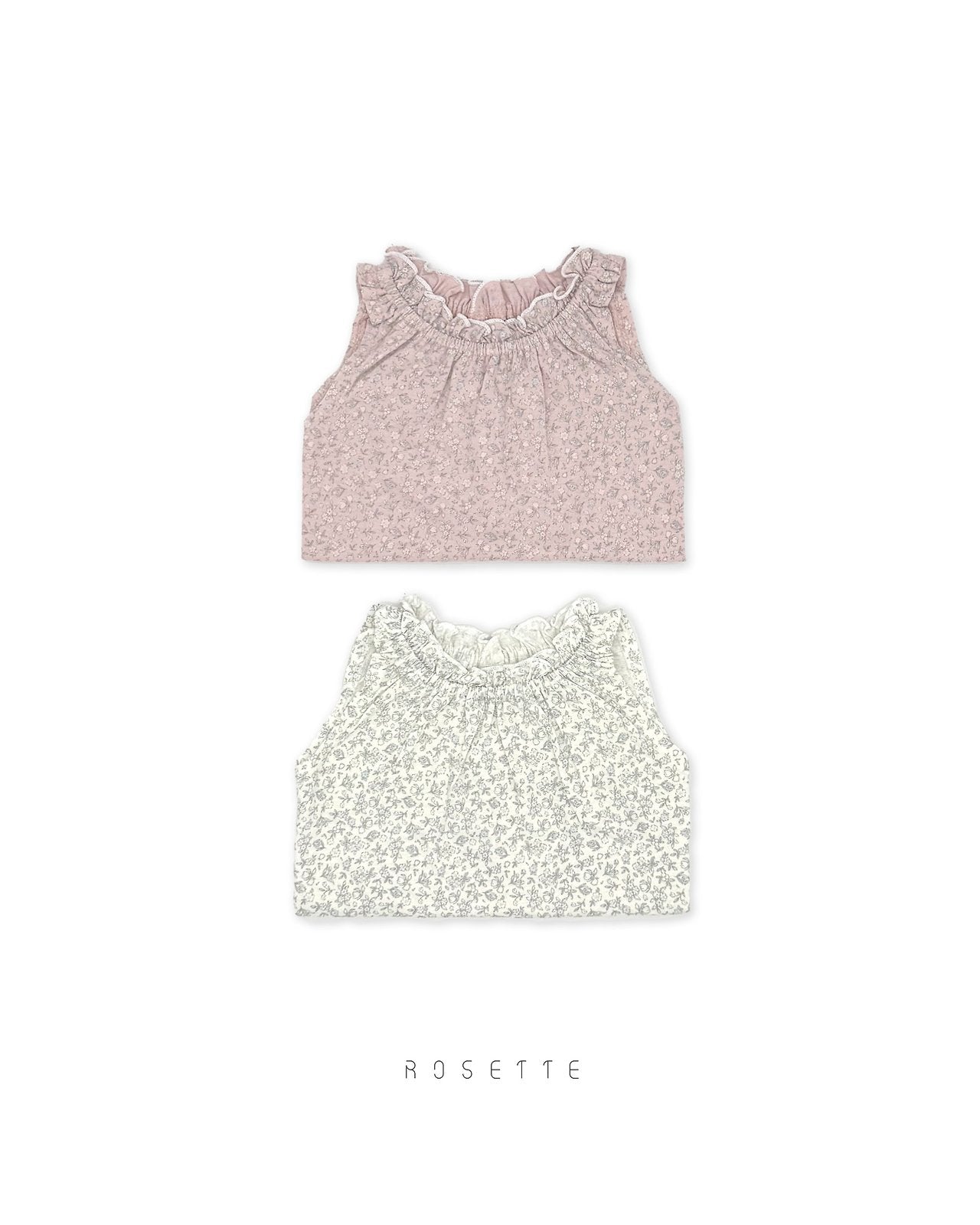 ［ROSETTE］Arbel frill sleeveless tops