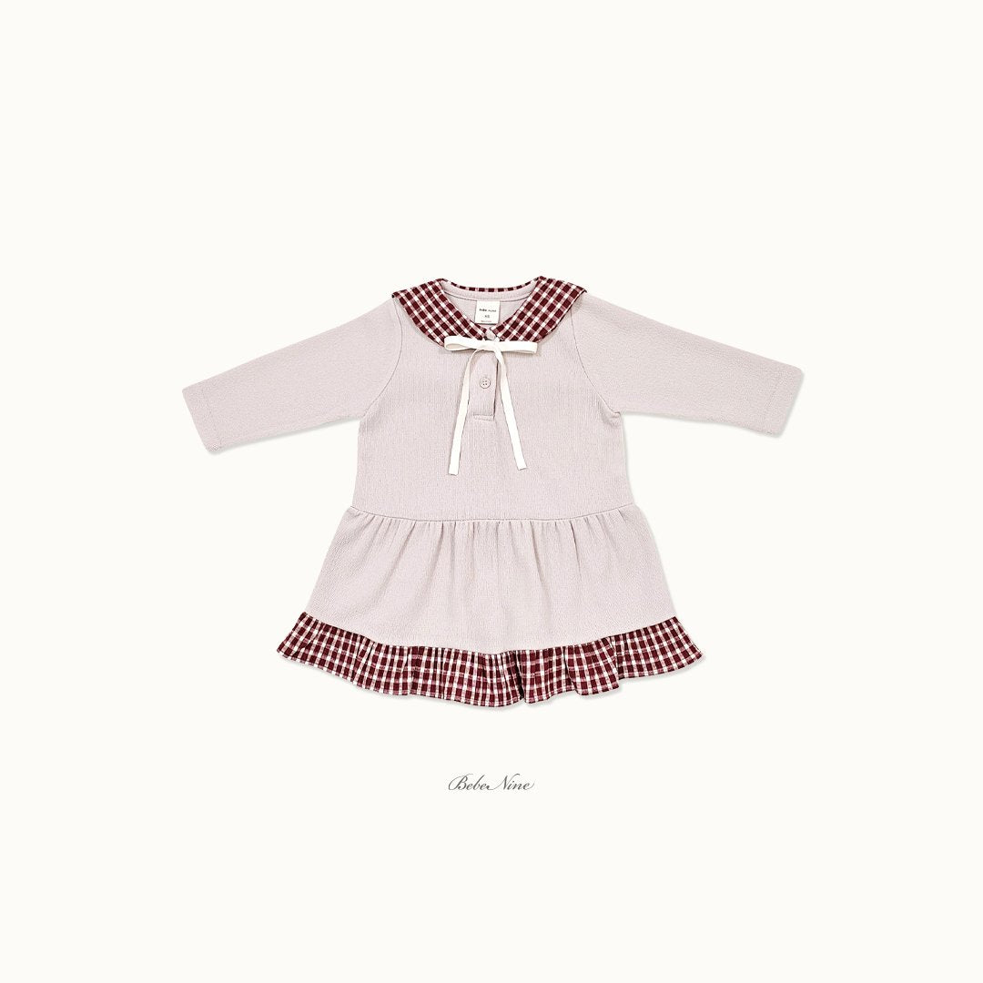 ［bebenine］Maison Check Dress