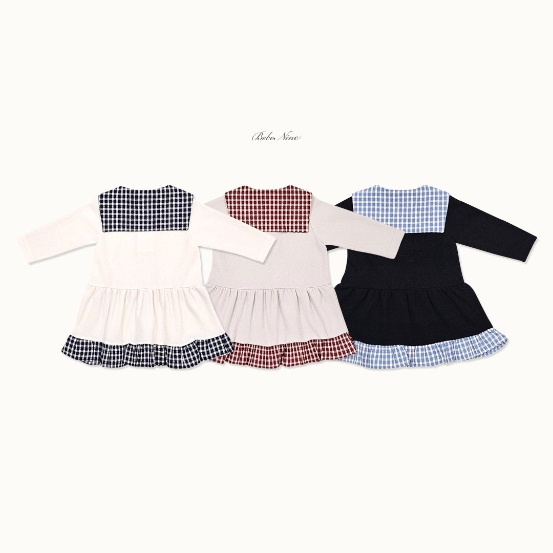 ［bebenine］Maison Check Dress