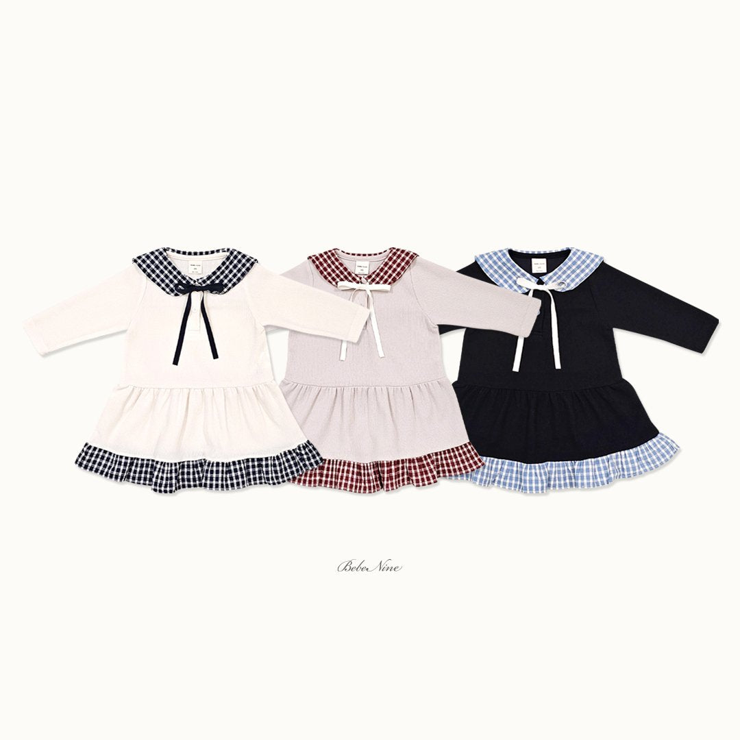 ［bebenine］Maison Check Dress