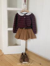 ［BANANAJ］Puel stripe collar blouse