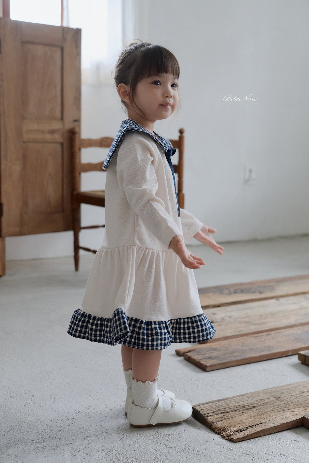 ［bebenine］Maison Check Dress