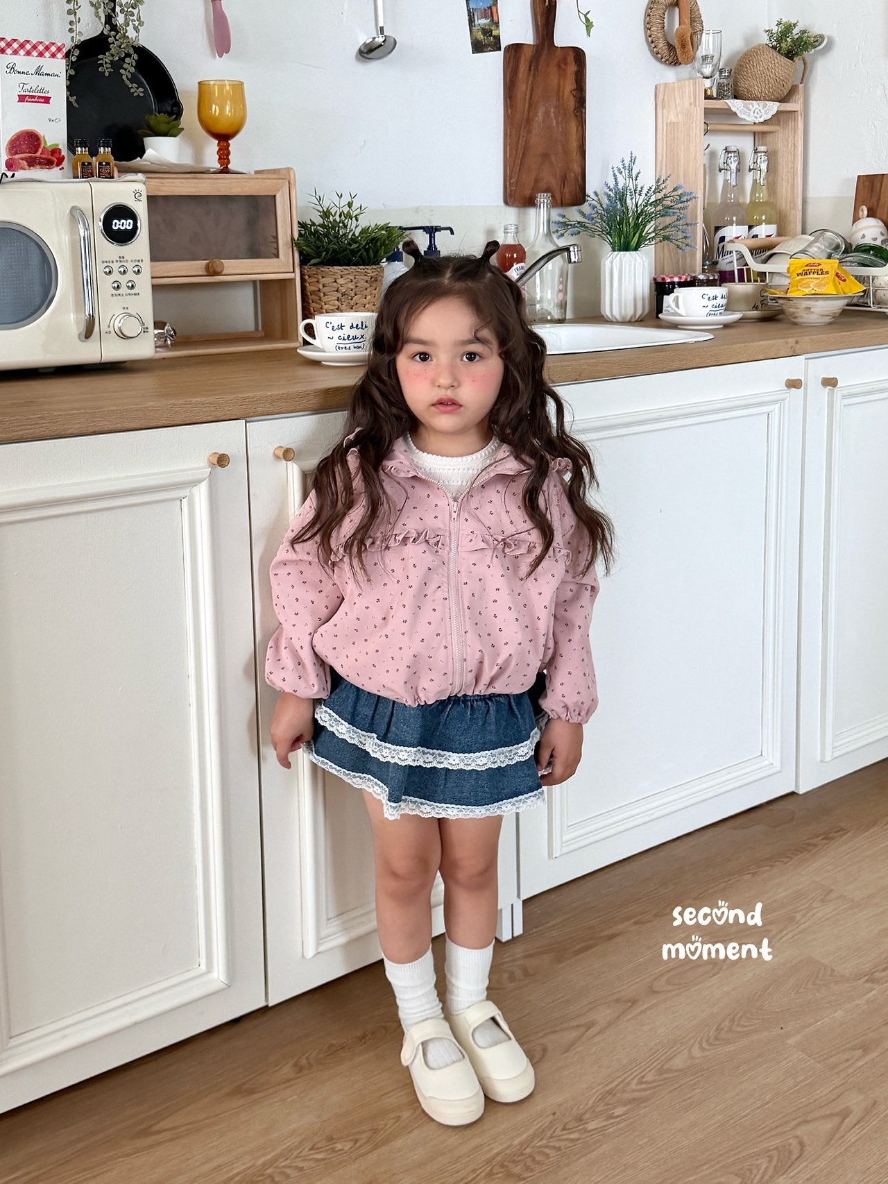 ［second moment］Garden frill jumper