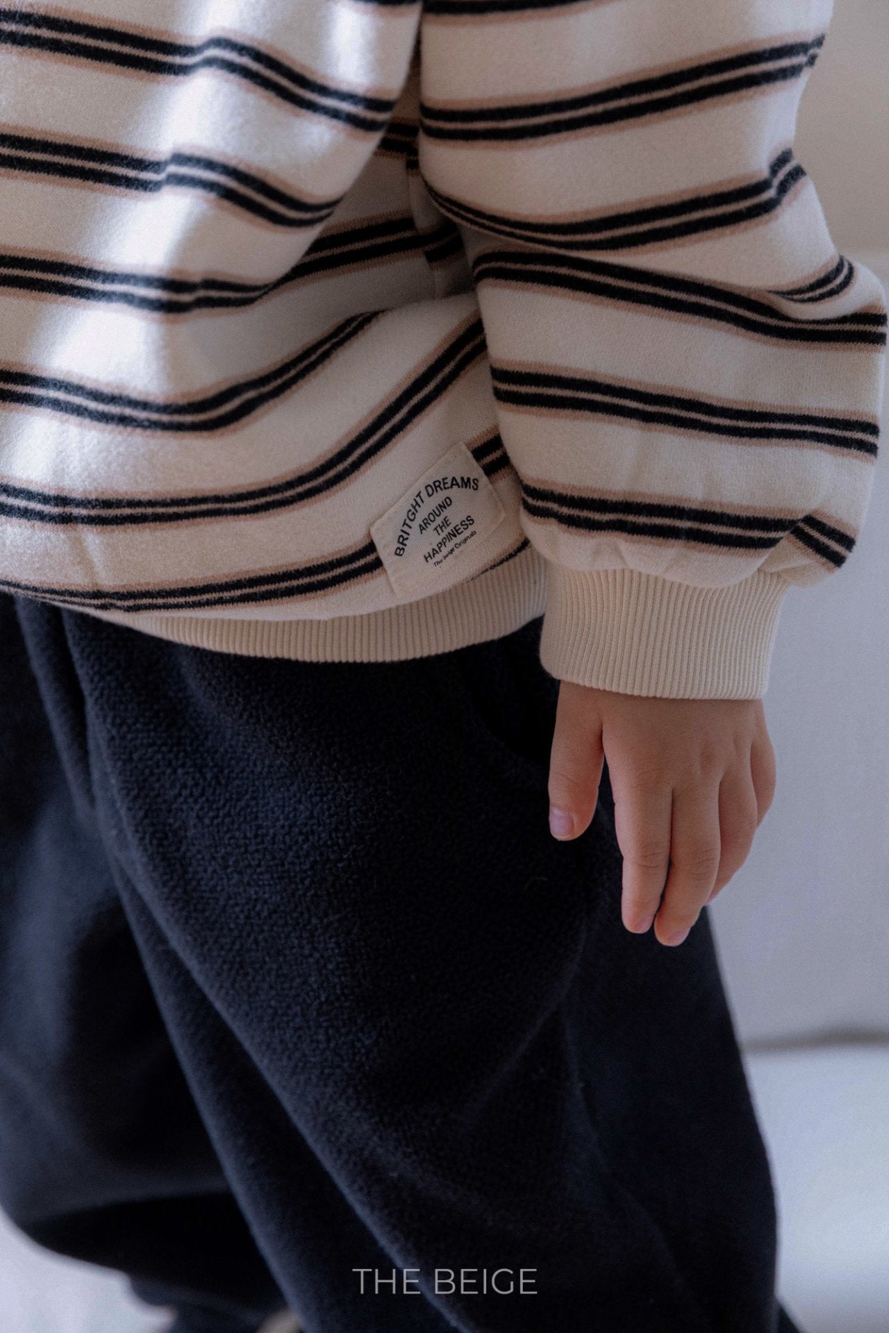 ［The beige］Stripe mtm