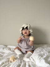 ［guruguru］Lace sleeveless rompers