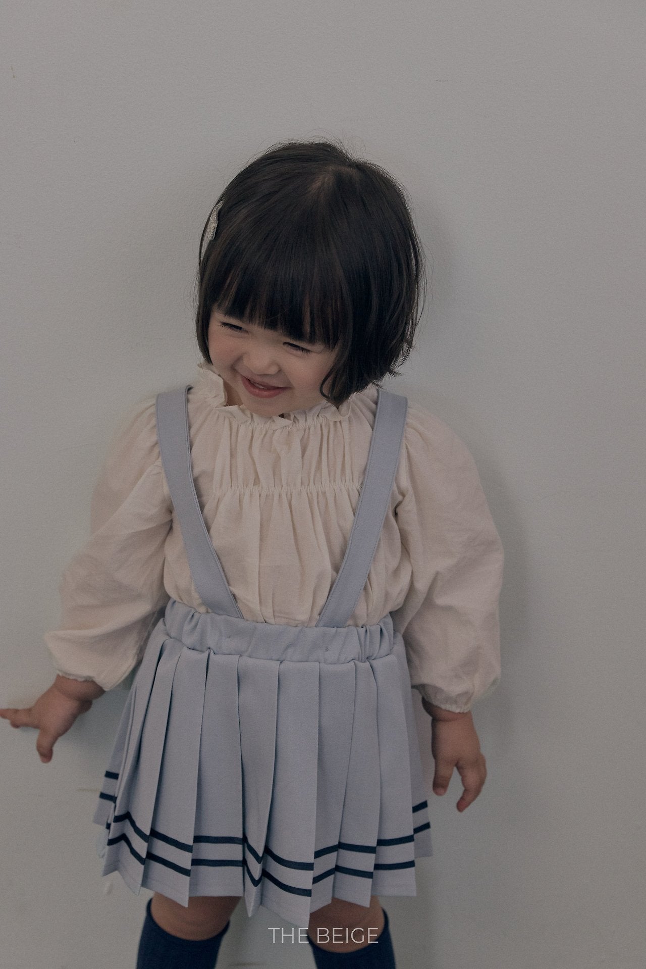 ［The beige］Shirring Blouse