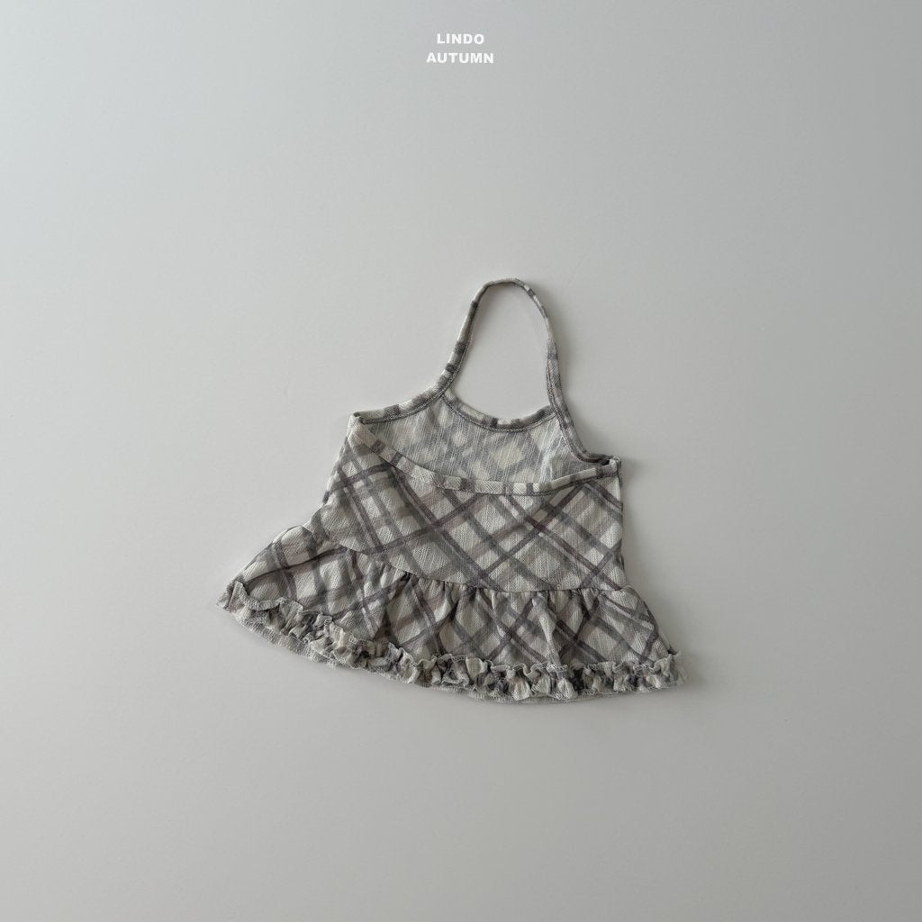［LINDO］Check halter tops