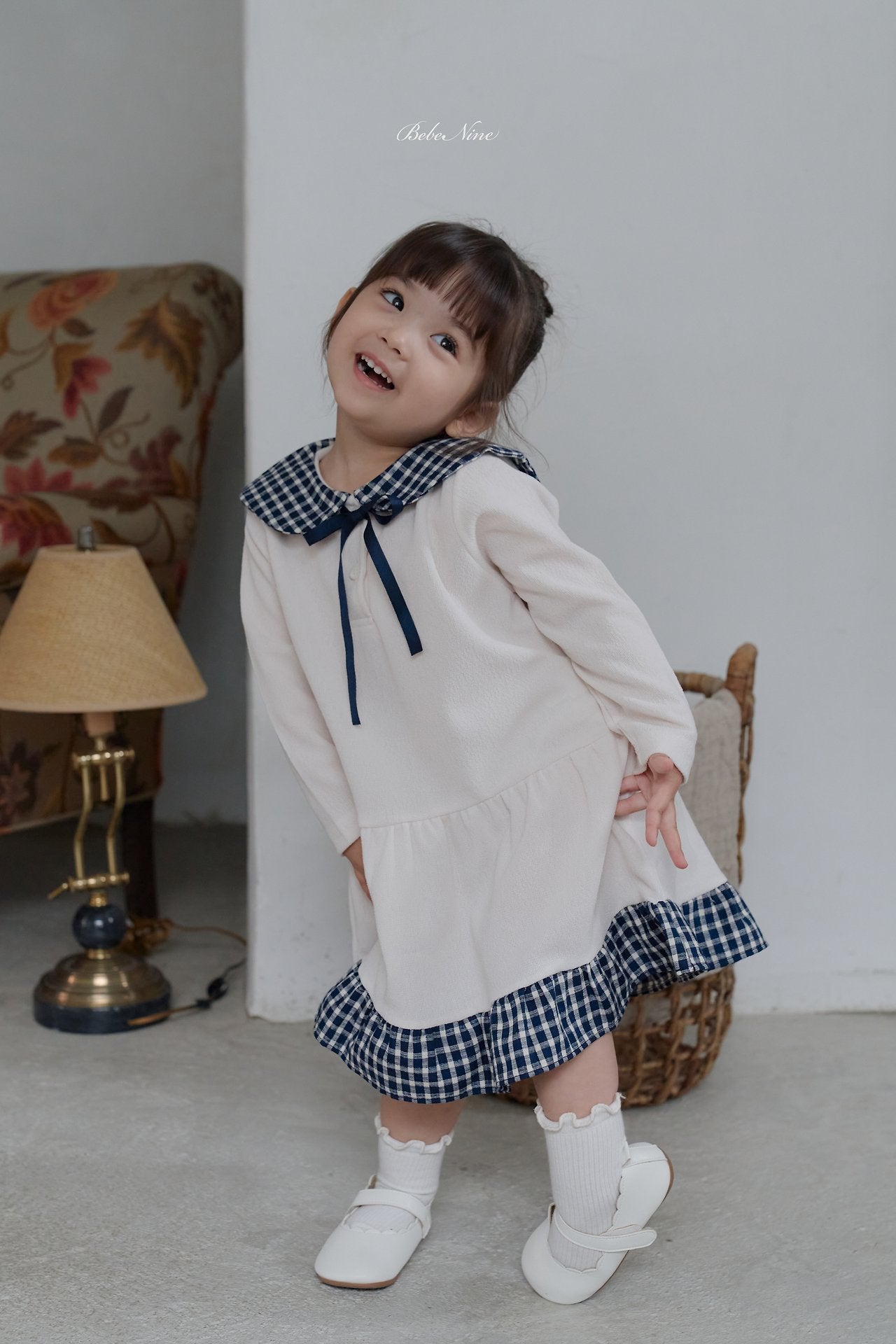 ［bebenine］Maison Check Dress