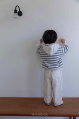 ［The beige］Stripe mtm