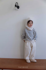 ［The beige］Stripe mtm