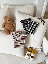 ［second moment］Peanut stripe frill pants