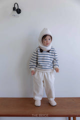 ［The beige］Stripe mtm