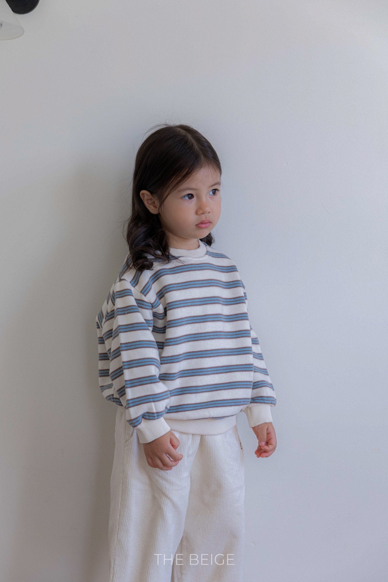 ［The beige］Stripe mtm