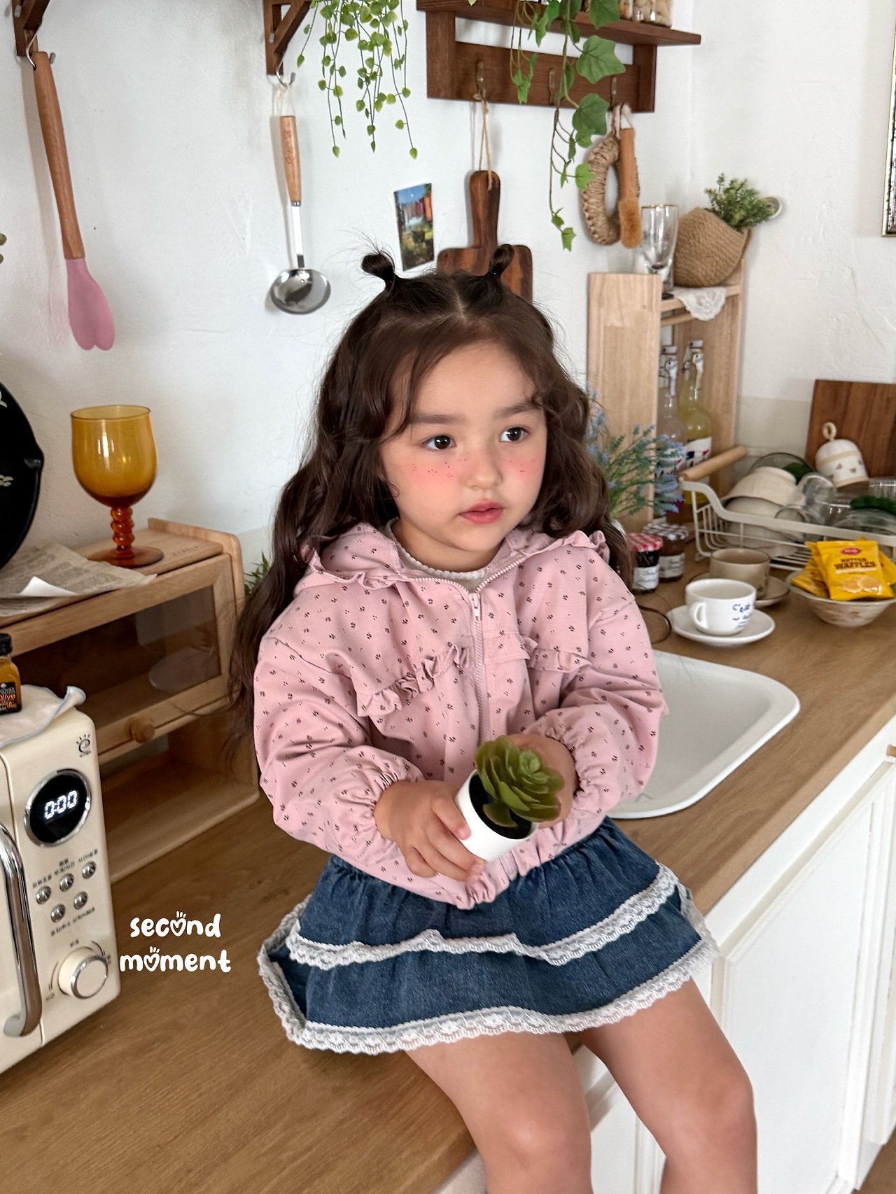 ［second moment］Garden frill jumper