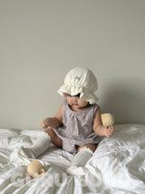［guruguru］Lace sleeveless rompers