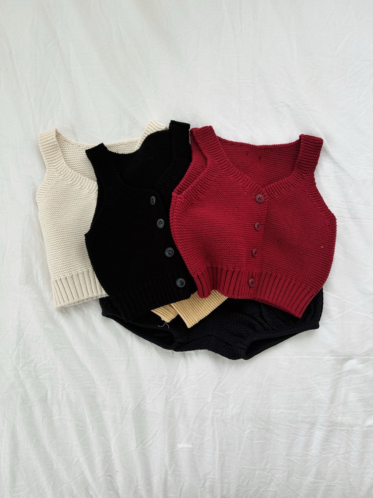 ［azalea］Honey knit vest (kids)