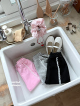 ［second moment］Lace jpgger pants