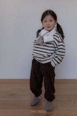 ［The beige］Stripe mtm