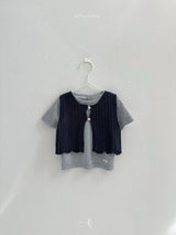 ［atomeme］Coco knit vest