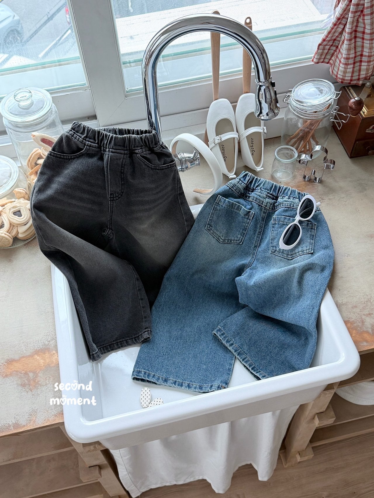 ［second moment］Muse denim pants