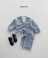 ［Bonito］Cotton V neck cardigan