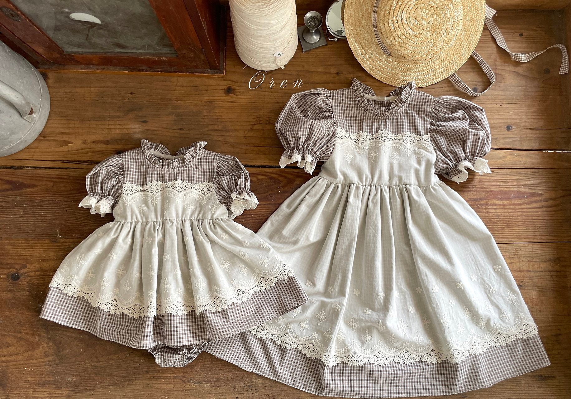 ［OREN］Zegna apron rompers