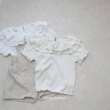 ［mimi market］Double collar frill tops