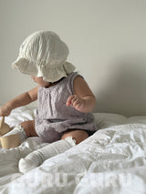 ［guruguru］Lace sleeveless rompers