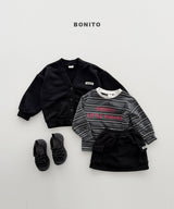 ［Bonito］Cotton V neck cardigan
