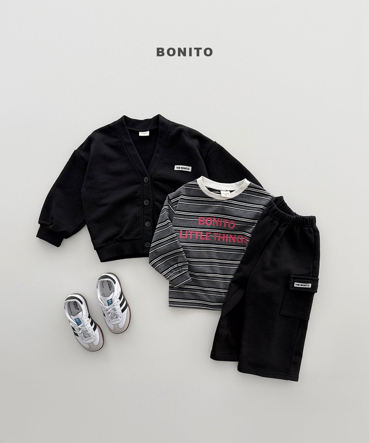 ［Bonito］Cotton V neck cardigan