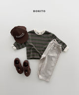 ［Bonito］Haru stripe collar tee