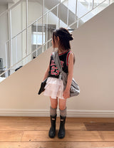 ［comma］23 mesh sleeveless tops