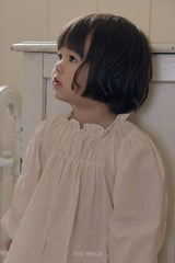 ［The beige］Shirring Blouse