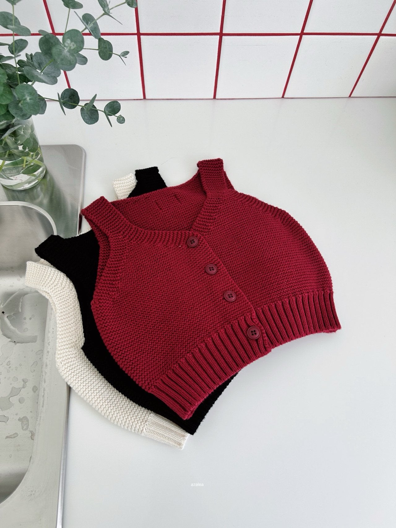 ［azalea］Honey knit vest (kids)